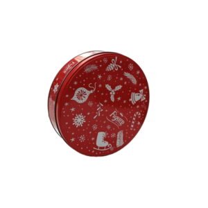 Round Cookie Tin Container