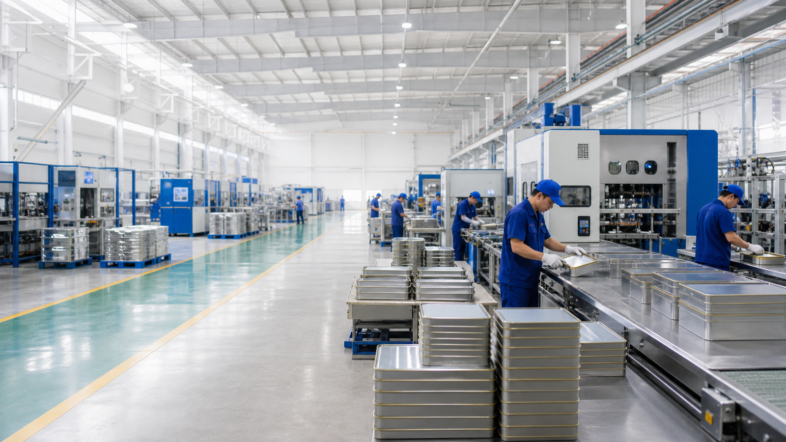 Modern packaging production line