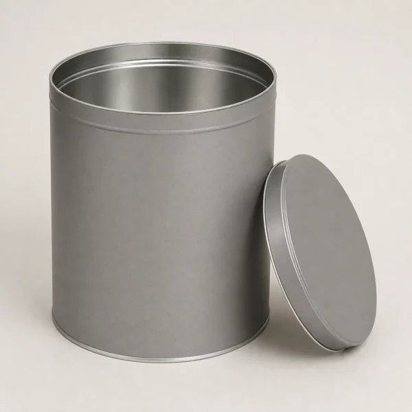 Bulk tin jar for premium pet treat packaging