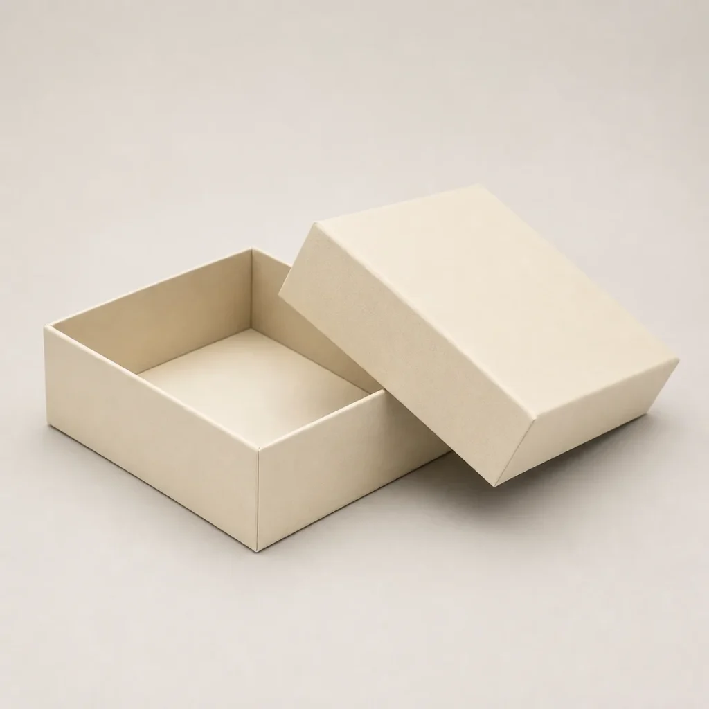 Unbranded ivory two-piece rigid gift box