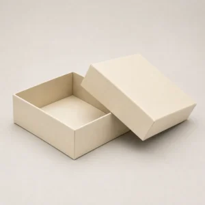 Unbranded ivory two-piece rigid gift box