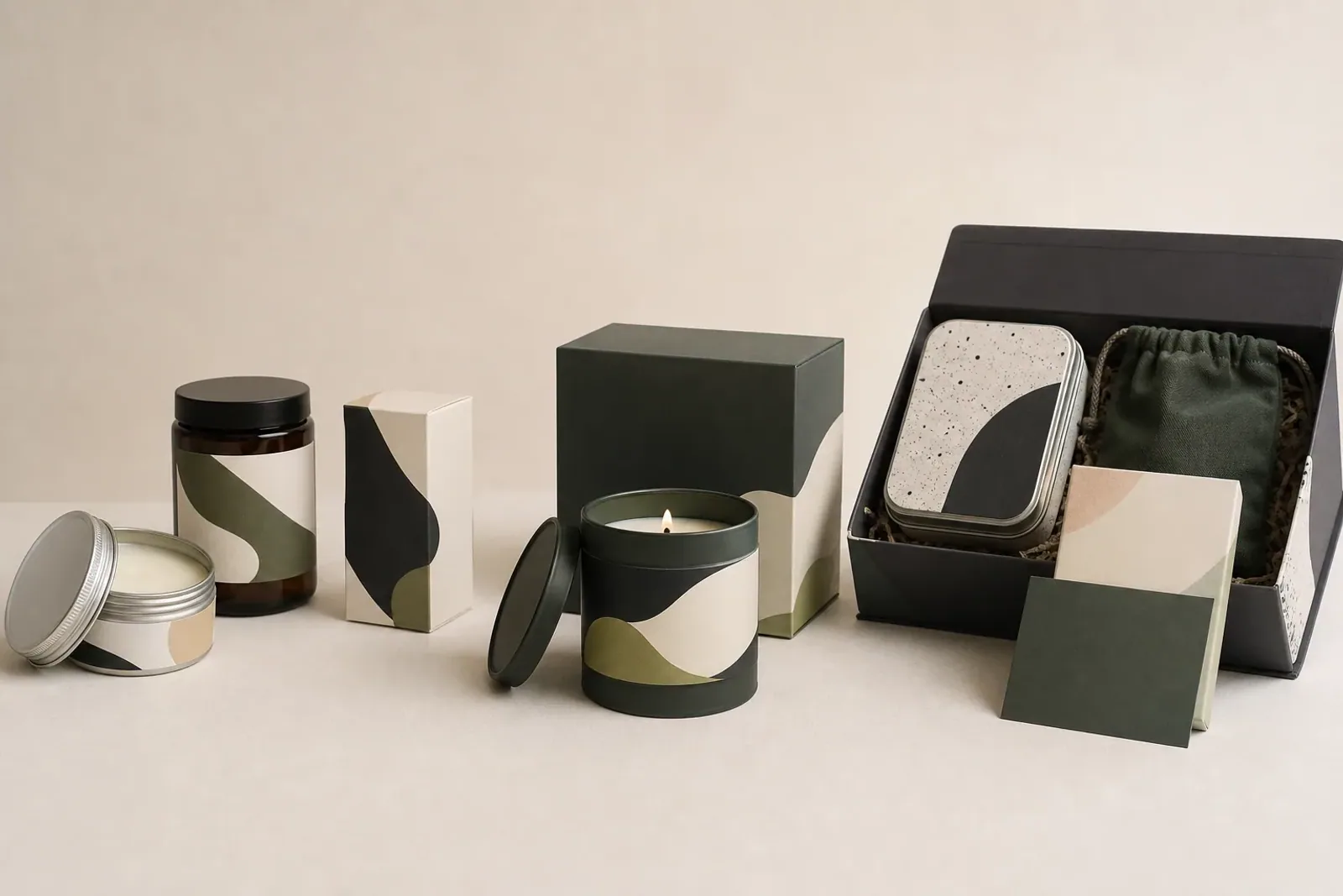 Beauty, home, lifestyle and retail promotional packaging